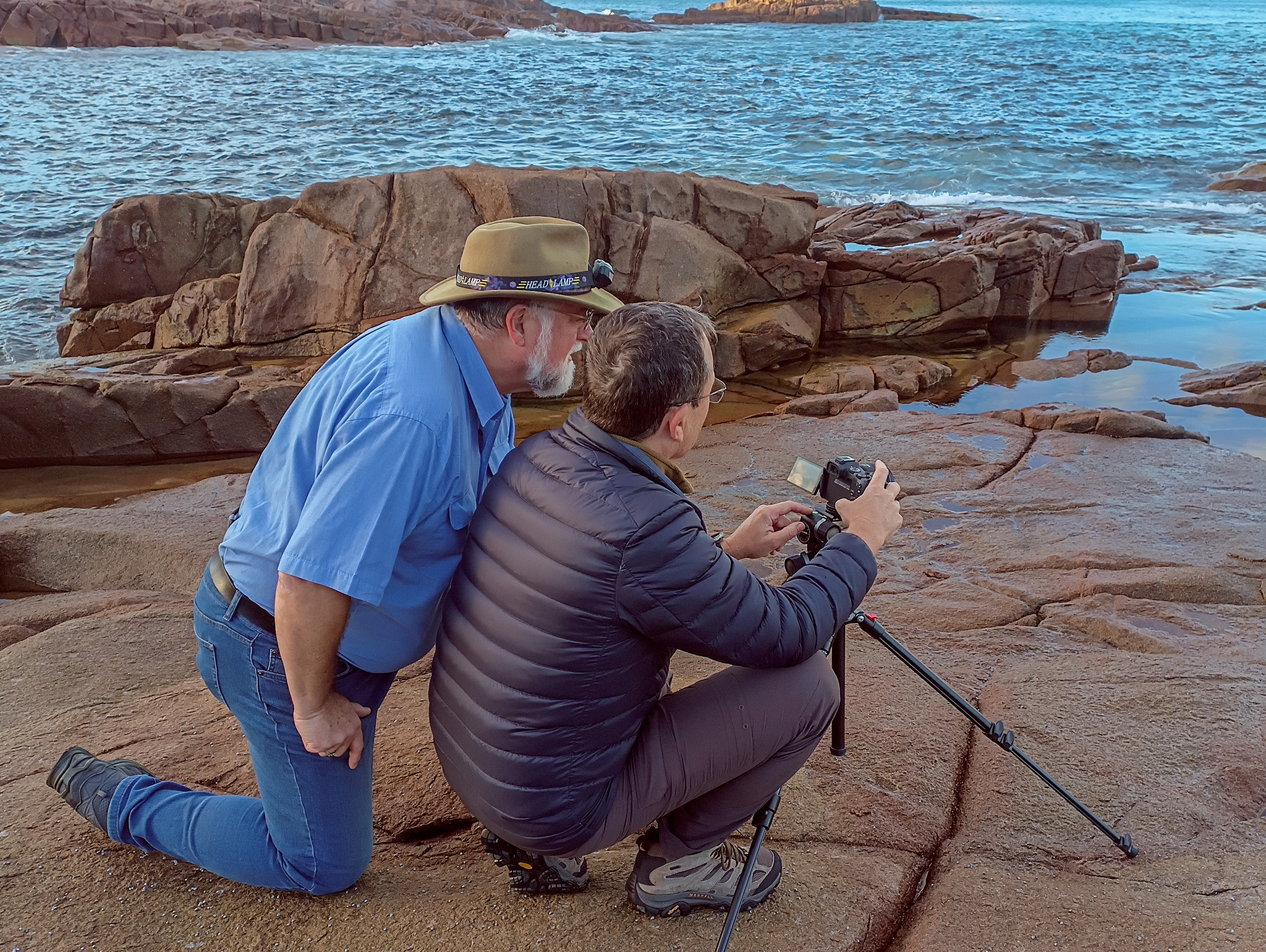 Small group photography workshop in Port Stephens with hands-on composition guidance in the field
