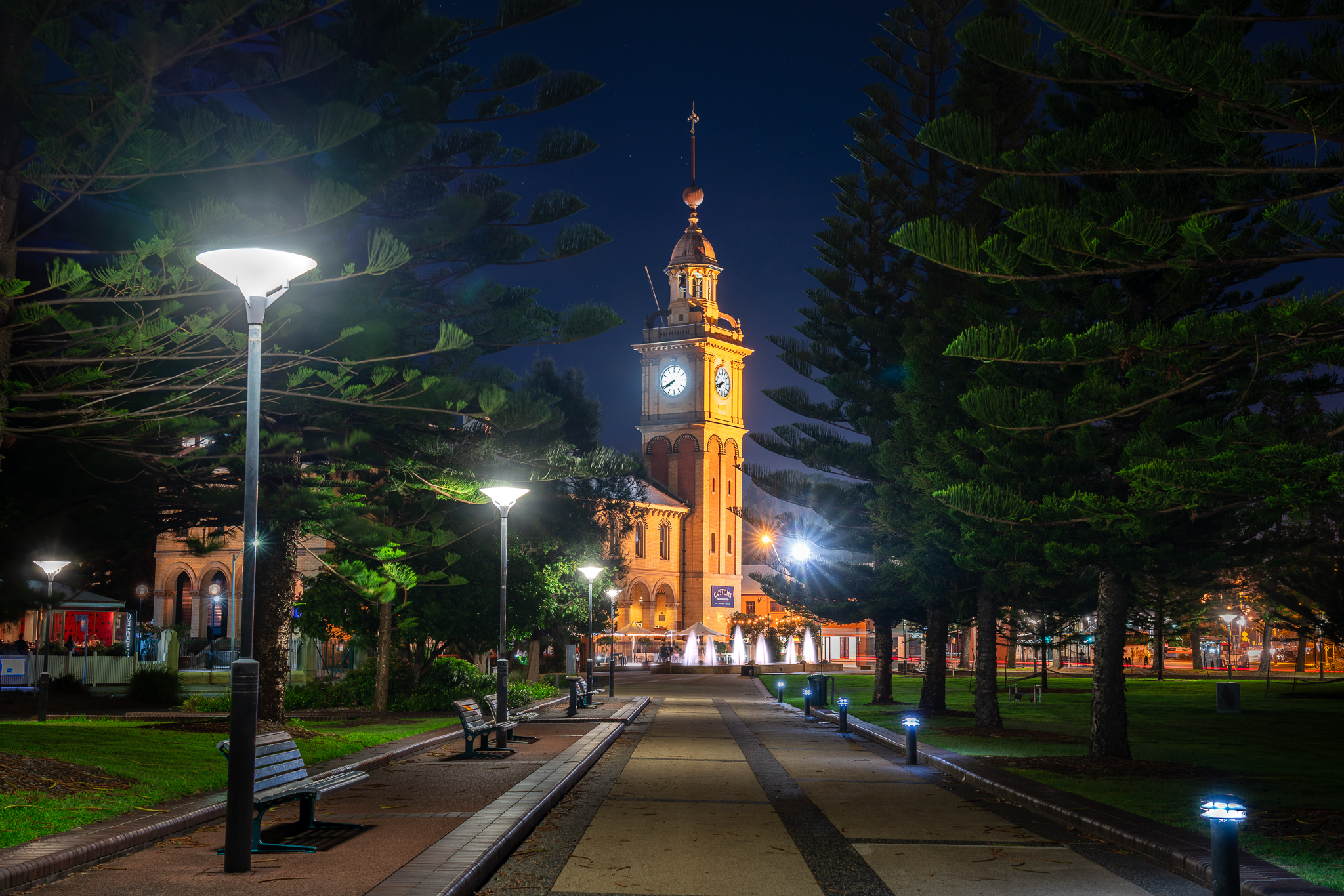 Newcastle Customs House night photography long exposure workshop urban photography Newcastle NSW